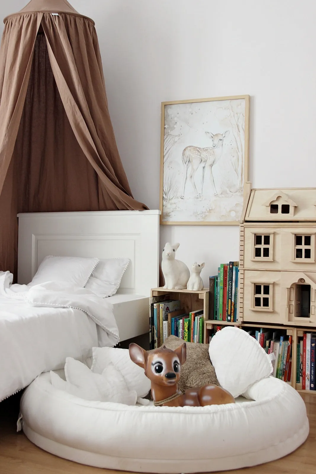 Star Cushion Mini - Pure Nature Chocolate Linen