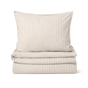 Stripe Mauve Muslin Bedset - Single