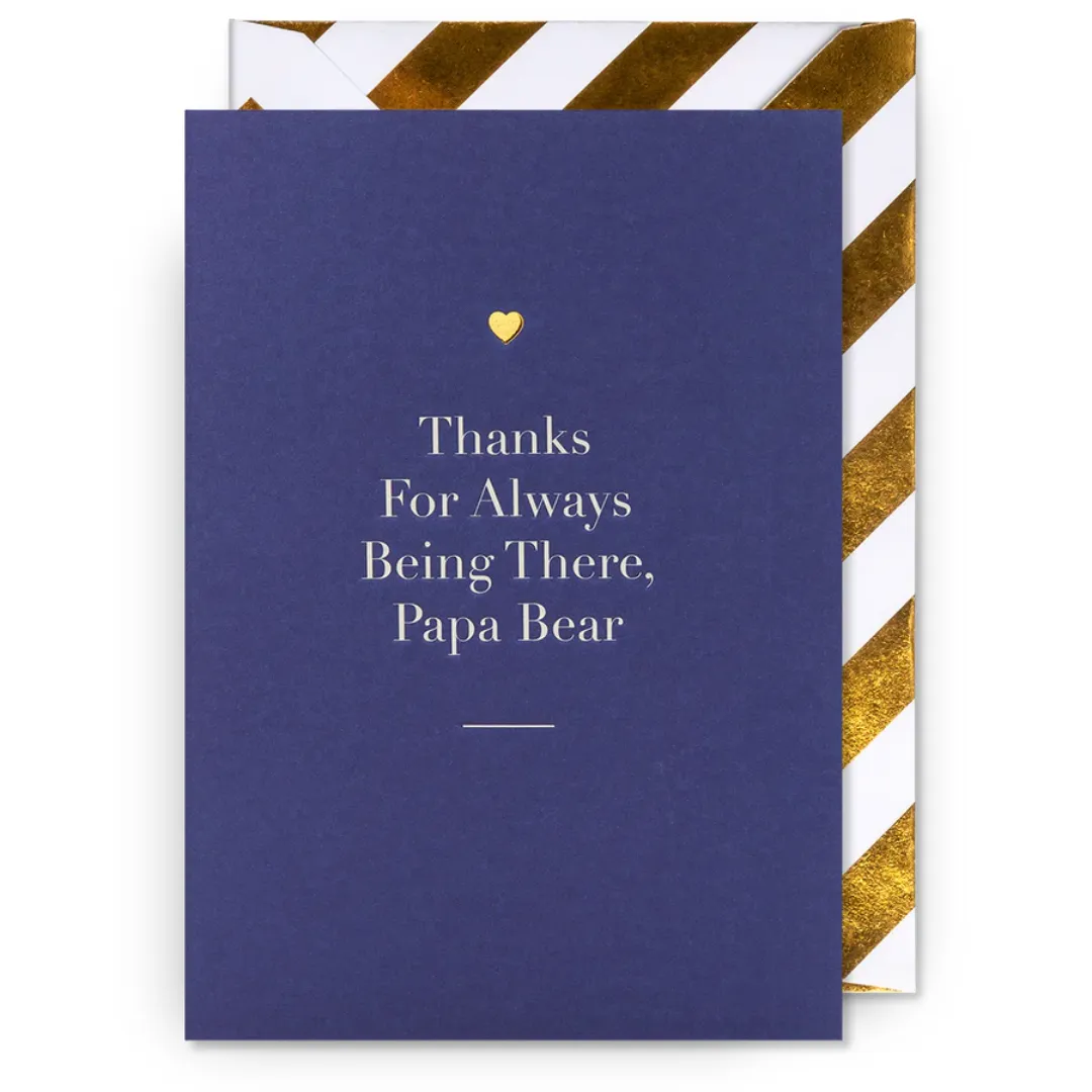 Thanks for Always Being There, Papa Bear Greeting Card
