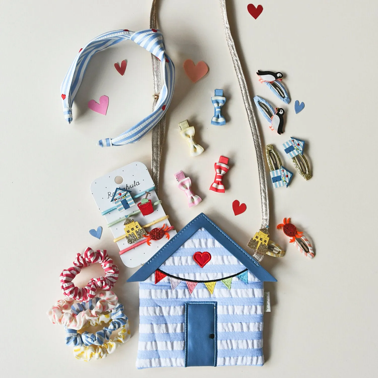 Vintage Seaside Scrunchie Set