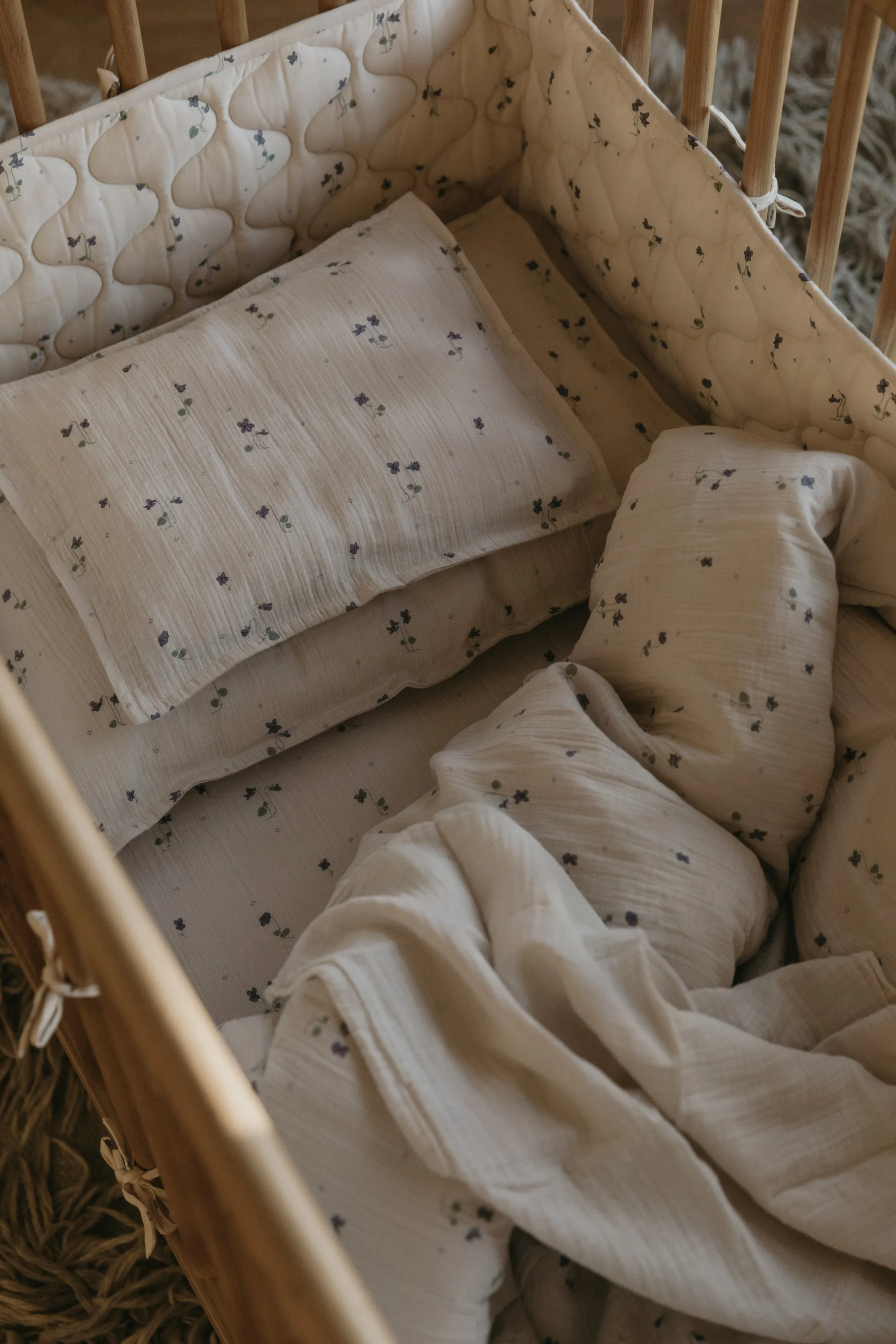 Viola Muslin Junior Bedset - Cot