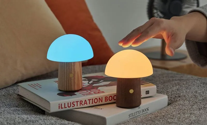 Walnut - Mini Alice Mushroom LED Light
