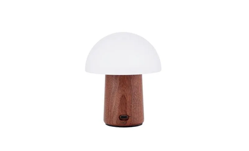 Walnut - Mini Alice Mushroom LED Light