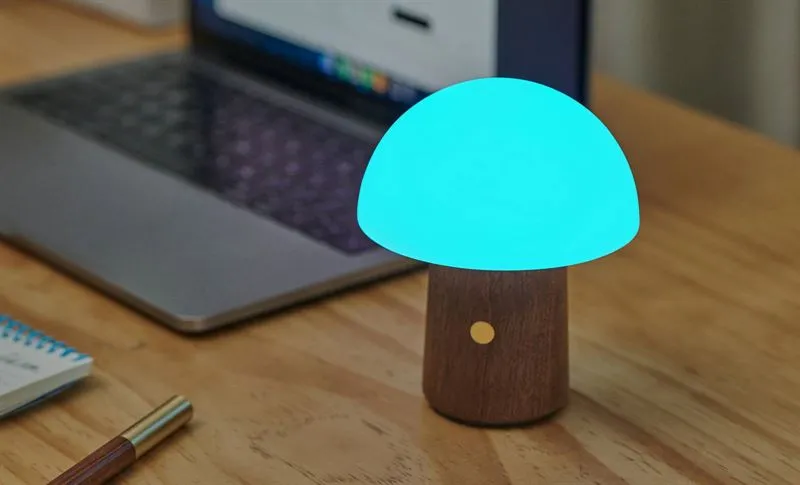Walnut - Mini Alice Mushroom LED Light