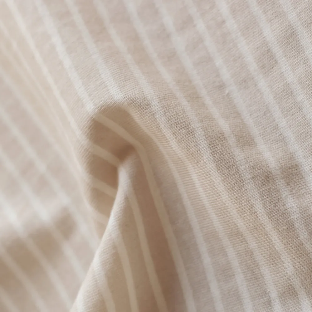 Woolbabe Merino/Organic Cotton Swaddle/Blanket | Stripes Dune