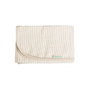 Woolbabe Merino/Organic Cotton Swaddle/Blanket | Stripes Dune