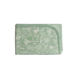 Woolbabe Merino/Organic Cotton Swaddle/Blanket | Wilderness Moss
