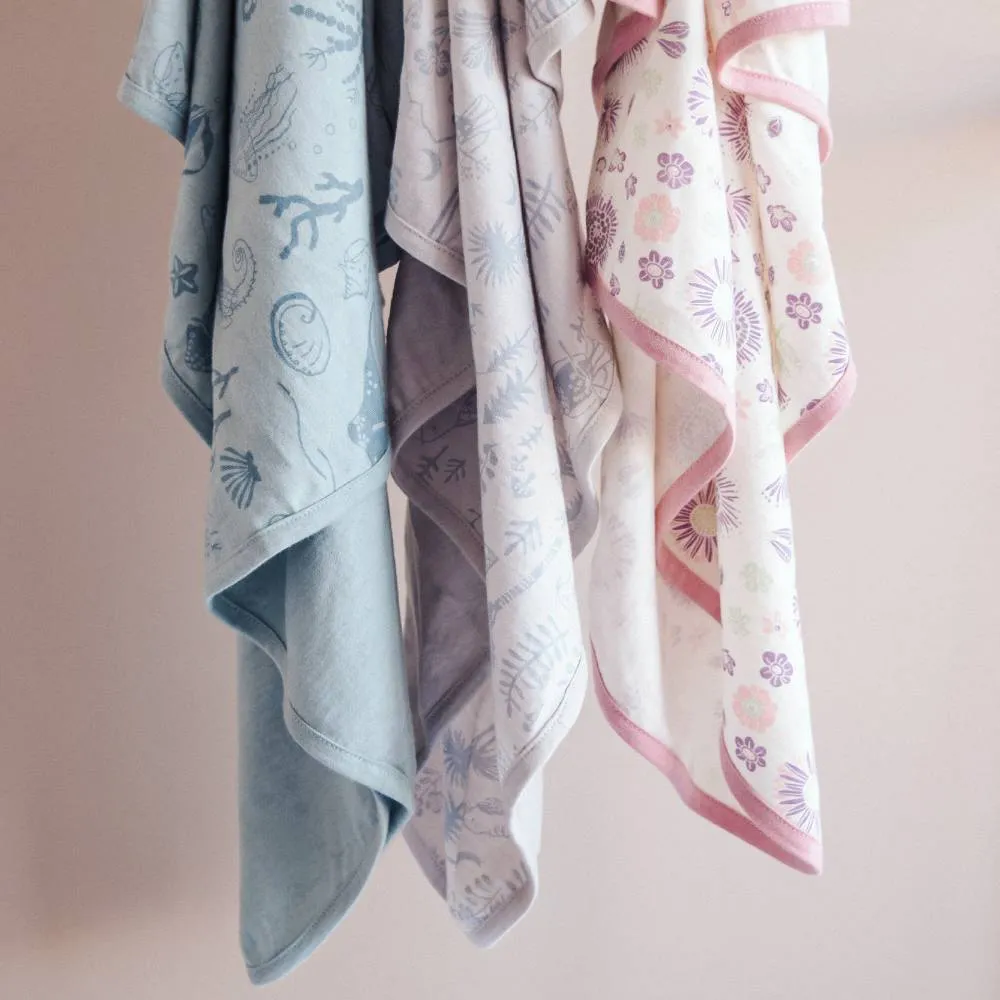 Woolbabe Merino/Organic Cotton Swaddle/Blanket | Wildflower