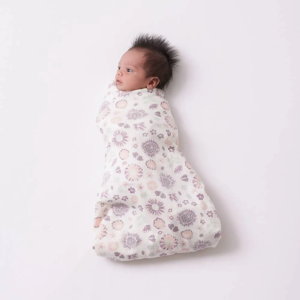 Woolbabe Merino/Organic Cotton Swaddle/Blanket | Wildflower