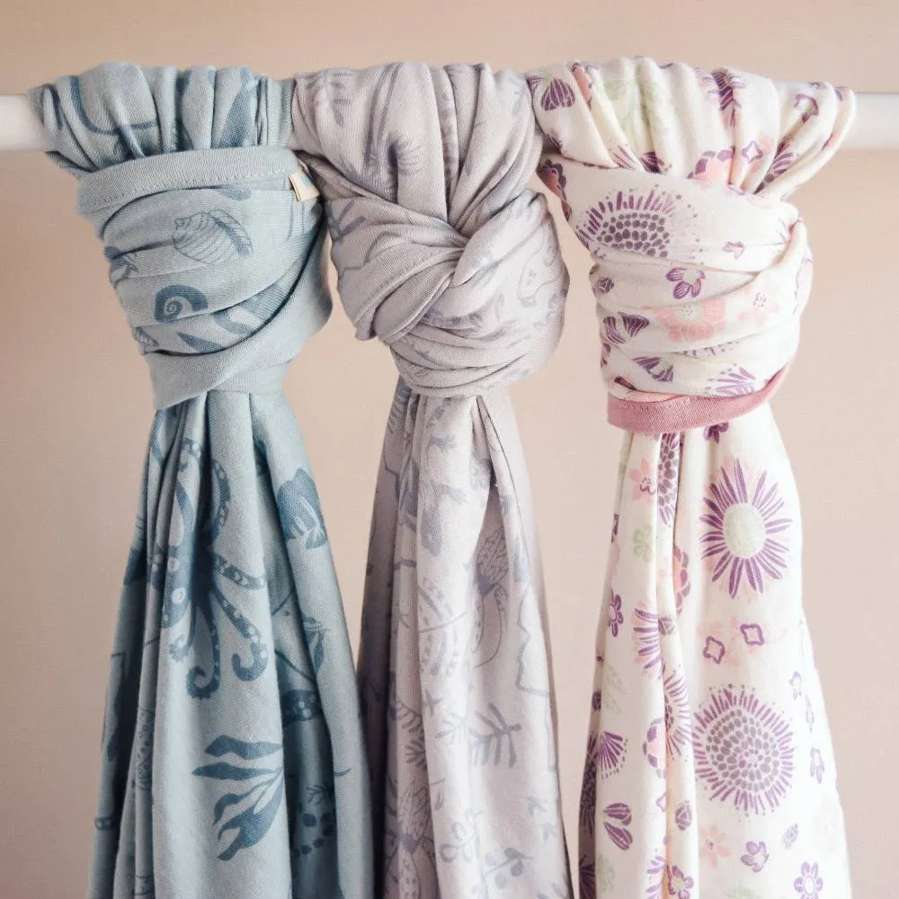 Woolbabe Merino/Organic Cotton Swaddle/Blanket | Wildflower