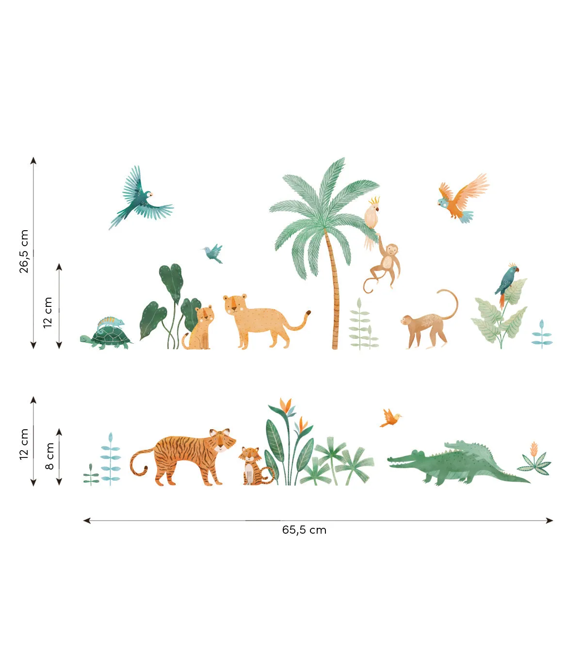 YATSUNI Jungle | Wall Decals Jungle Animals