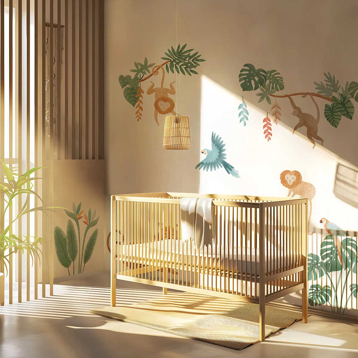 YATSUNI Jungle | Wall Decals The Parrots in TUBE