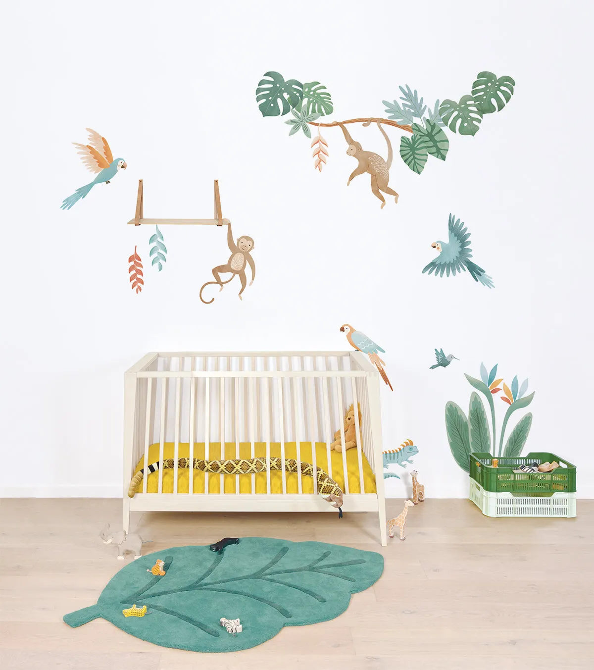 YATSUNI Jungle | Wall Decals The Parrots in TUBE