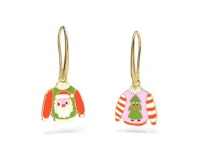 Yellow Owl Workshop Earrings Drop - Christmas Santa and Tree Sweaters