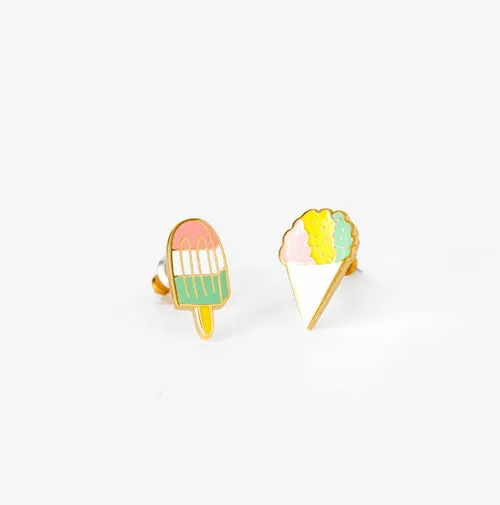 Yellow Owl Workshop Earrings - Sno Cone & Popsicle