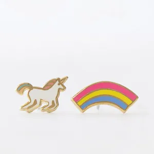 Yellow Owl Workshop Earrings - Unicorn & Rainbow