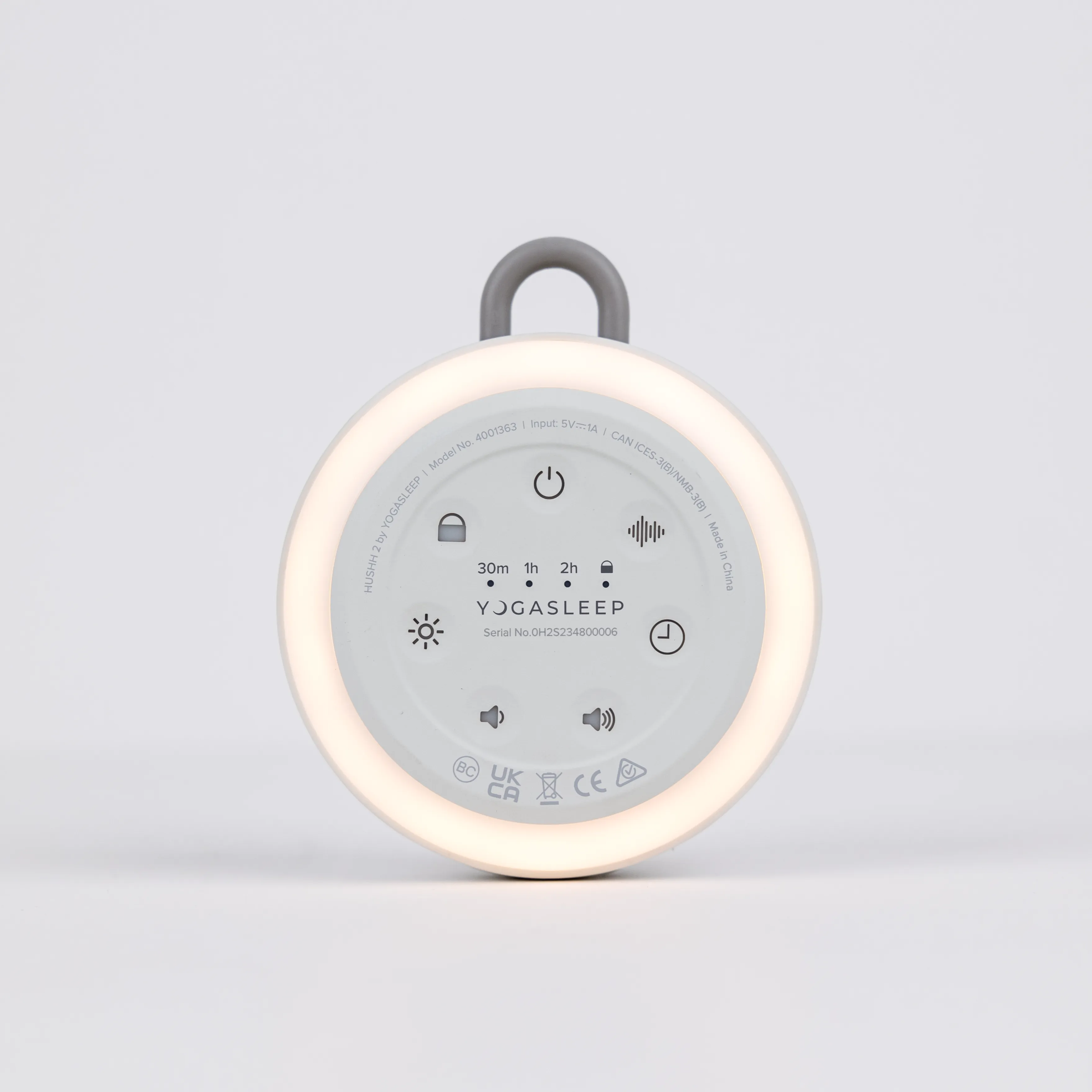 Yogasleep Hushh 2 Sound Machine   Night Light